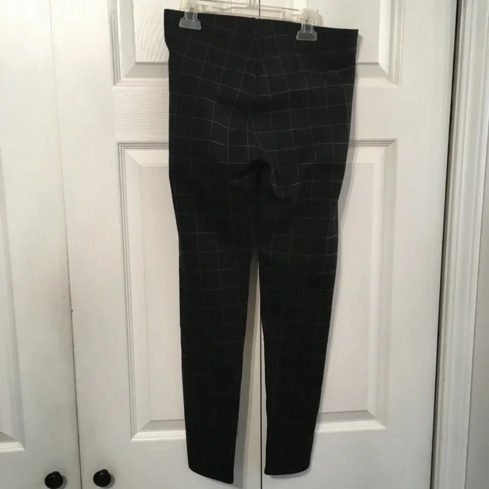 NWOT Ann Taylor LOFT Ponte Leggings Block Plaid - Picture 3 of 7